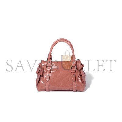 MIU MIU SHINY LEATHER TOP-HANDLE BAG 5BA327 (27*16*13cm)